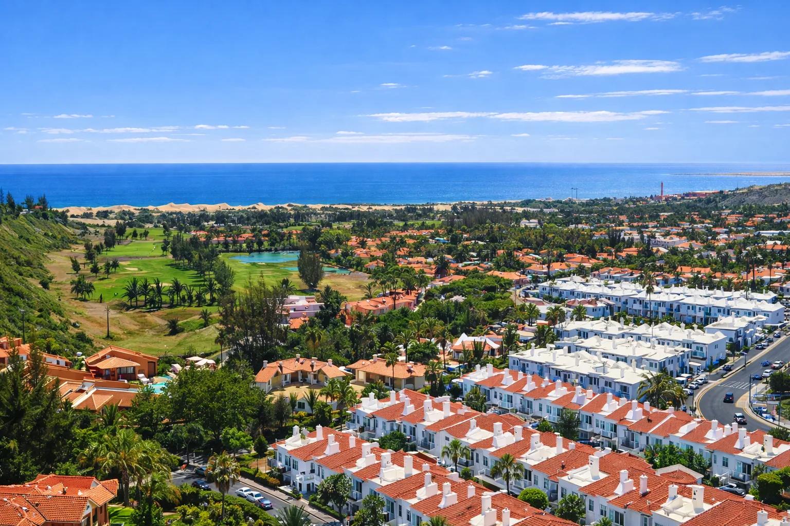 Maspalomas, Gran Canaria — Dunas icónicas, golfe, espaço aberto e uma morada prestigiada no sul de Gran Canaria.